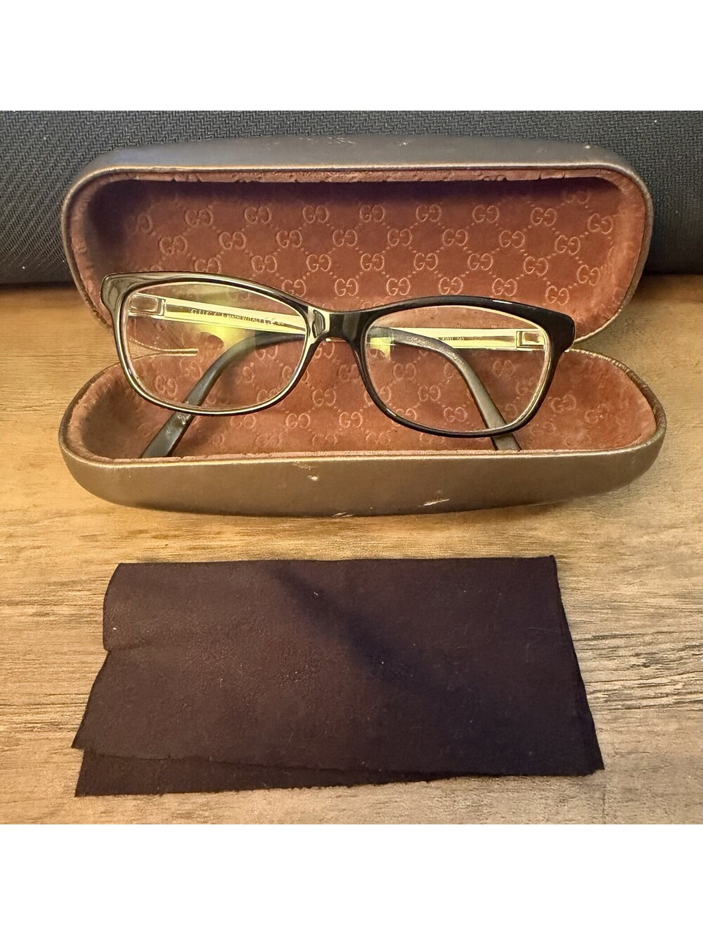 Gucci Eyeglasses GG 3678 4WH 140 Cat eye Glasses With Case